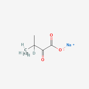 molecular formula C5H7NaO3 B13722245 sodium;3-deuterio-3-methyl-2-oxo(413C)butanoate 