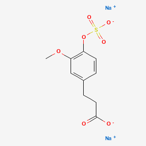 molecular formula C10H10Na2O7S B13722295 disodium;3-(3-methoxy-4-sulfonatooxyphenyl)propanoate 
