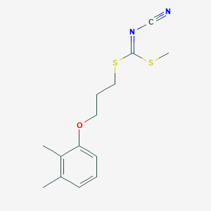 molecular formula C14H18N2OS2 B13722336 Methyl [3-(2,3-dimethylphenoxy)propyl]-cyanocarbonimidodithioate 