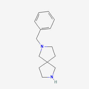 molecular formula C14H20N2 B1372235 2-Benzyl-2,7-diazaspiro[4.4]nonane CAS No. 885275-27-4