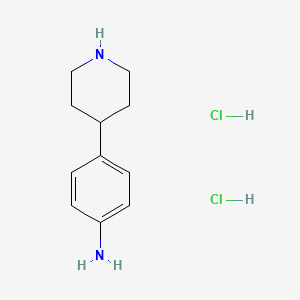 molecular formula C11H18Cl2N2 B1372237 4-(Piperidin-4-yl)aniline dihydrochloride CAS No. 1159824-20-0