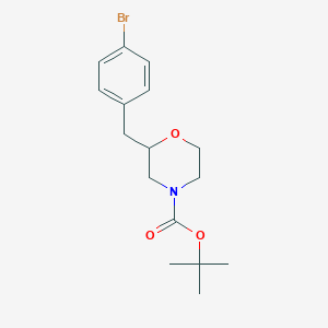 molecular formula C16H22BrNO3 B13722378 4-Boc-2-(4-bromobenzyl)morpholine 