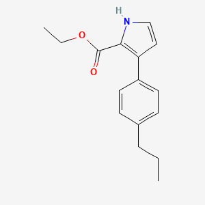 molecular formula C16H19NO2 B13722433 Ethyl 3-(4-Propylphenyl)-1H-pyrrole-2-carboxylate 