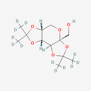 molecular formula C12H20O6 B13722535 [(1R,2S,6S,9R)-4,4,11,11-tetrakis(trideuteriomethyl)-3,5,7,10,12-pentaoxatricyclo[7.3.0.02,6]dodecan-6-yl]methanol 