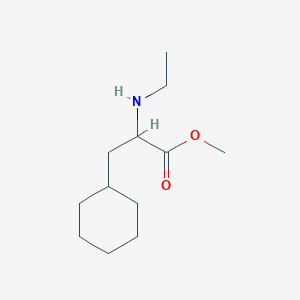 molecular formula C12H23NO2 B13722575 Methyl 3-cyclohexyl-2-(ethylamino)propanoate 