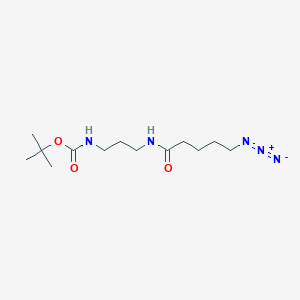 molecular formula C13H25N5O3 B13722652 tert-Butyl (3-(5-azidopentanamido)propyl)carbamate 