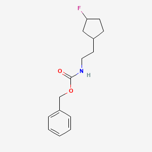 molecular formula C15H20FNO2 B13722695 N-Cbz-2-(3-fluorocyclopentyl)ethanamine 