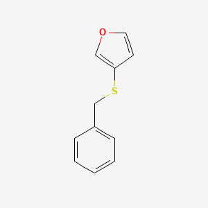 molecular formula C11H10OS B13722722 3-(Benzylthio)furan 