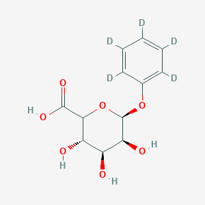 molecular formula C12H14O7 B13722744 Phenyl-d5 beta-D-Glucosiduronic Acid 