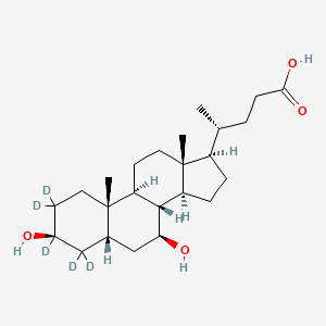 molecular formula C24H40O4 B13722764 3beta-Ursodeoxycholic Acid-d5 