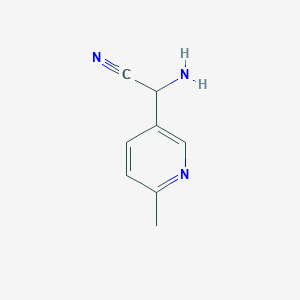 2-Amino-2-(6-methylpyridin-3-yl)acetonitrile