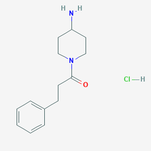 1-(4-Aminopiperidin-1-yl)-3-phenylpropan-1-one hydrochloride