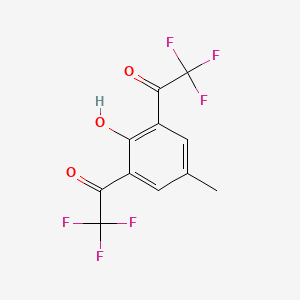 molecular formula C11H6F6O3 B13722906 o,o'-Bis(trifluoroacetyl)-p-cresol 