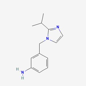 3-{[2-(propan-2-yl)-1H-imidazol-1-yl]methyl}aniline