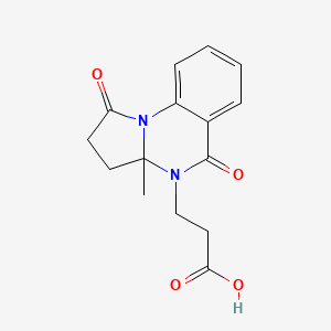 3-{3a-methyl-1,5-dioxo-1H,2H,3H,3aH,4H,5H-pyrrolo[1,2-a]quinazolin-4-yl}propanoic acid