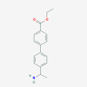 molecular formula C17H19NO2 B13723019 Ethyl 4'-(1-aminoethyl)-[1,1'-biphenyl]-4-carboxylate 