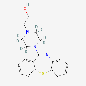 molecular formula C19H21N3OS B13723024 Quetiapine Hydroxy Impurity-d8 