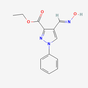 ethyl 4-[(hydroxyimino)methyl]-1-phenyl-1H-pyrazole-3-carboxylate