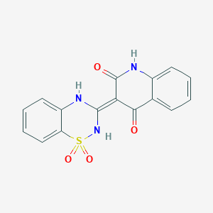 3-(1,1-Dioxido-2H-1,2,4-benzothiadiazin-3-yl)-4-hydroxy-2(1H)-quinolinone