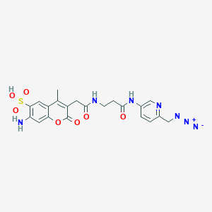 molecular formula C21H21N7O7S B13723224 APDye 350 Picolyl Azide 