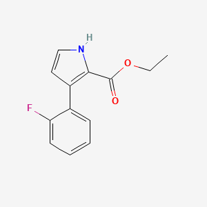 molecular formula C13H12FNO2 B13723234 Ethyl 3-(2-Fluorophenyl)-1H-pyrrole-2-carboxylate 