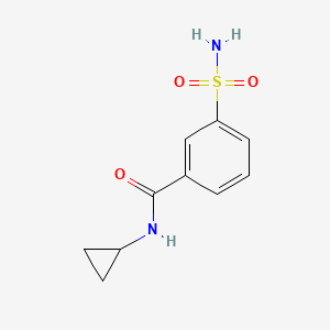 molecular formula C10H12N2O3S B1372329 N-cyclopropyl-3-sulfamoylbenzamide CAS No. 1094453-15-2