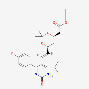 molecular formula C27H35FN2O5 B13723304 Tert-butyl-7-[4-(4-fluorophenyl)-6-isopropyl-2-hydroxypyrimidin-5-YL]-(3R,5S)-isopropylidene-(E)-6-heptenoate 