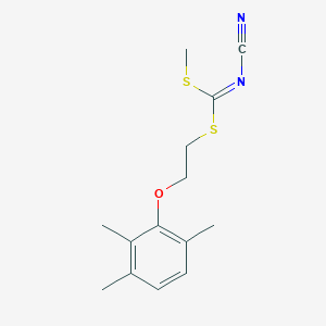 molecular formula C14H18N2OS2 B13723375 Methyl [2-(2,3,6-trimethylphenoxy)ethyl]-cyanocarbonimidodithioate CAS No. 1000572-64-4