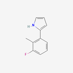 molecular formula C11H10FN B13723442 2-(3-Fluoro-2-methylphenyl)pyrrole 