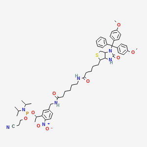 molecular formula C55H72N7O9PS B13723456 PC Biotin Phosphoramidite 