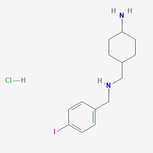 molecular formula C14H22ClIN2 B13723541 trans (4-Amino-cyclohexylmethyl)-(4-iodo-phenyl)-methyl-amine dihydrochloride 