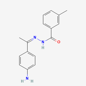 molecular formula C16H17N3O B13723636 N'-[(1Z)-1-(4-aminophenyl)ethylidene]-3-methylbenzohydrazide 