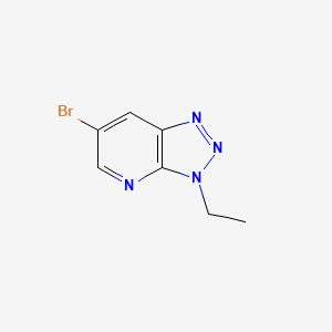 molecular formula C7H7BrN4 B1372366 6-Bromo-3-ethyl-3H-[1,2,3]triazolo[4,5-b]pyridine CAS No. 1187386-21-5