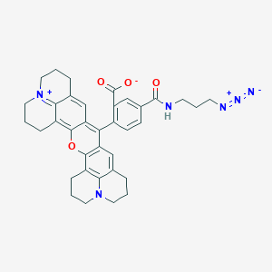 molecular formula C36H36N6O4 B13723672 ROX azide, 5-isomer 