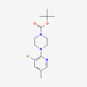 tert-Butyl 4-(3-bromo-5-methylpyridin-2-yl)piperazine-1-carboxylate