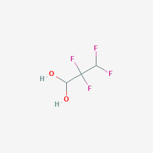 molecular formula C3H4F4O2 B13723860 2,2,3,3-Tetrafluoropropane-1,1-diol 