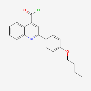 molecular formula C20H18ClNO2 B1372391 2-(4-Butoxyphenyl)quinoline-4-carbonyl chloride CAS No. 1160264-83-4