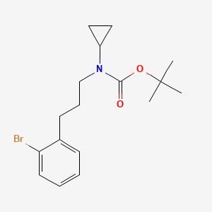 molecular formula C17H24BrNO2 B13723959 tert-Butyl (3-(2-bromophenyl)propyl)(cyclopropyl)carbamate 