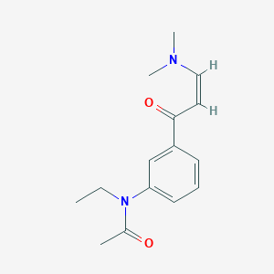 molecular formula C15H20N2O2 B13723978 N-[3-(3-Dimethylaminoacryloyl)phenyl]-N-ethylacetamide 