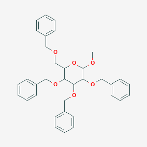molecular formula C35H38O6 B013724 Methyl 2,3,4,6-Tetra-O-benzyl-a-D-galactopyranoside CAS No. 53008-63-2