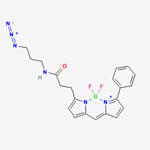 molecular formula C21H21BF2N6O B13724063 BDP R6G azide 