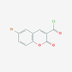 molecular formula C10H4BrClO3 B1372407 6-Bromo-2-oxo-2H-chromene-3-carbonyl chloride CAS No. 2199-94-2