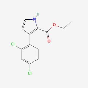 molecular formula C13H11Cl2NO2 B13724095 Ethyl 3-(2,4-Dichlorophenyl)-1H-pyrrole-2-carboxylate 