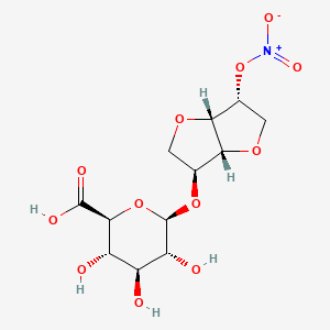 molecular formula C12H17NO12 B13724127 Isosorbide 5-Mononitrate 2-beta-D-Glucuronide 