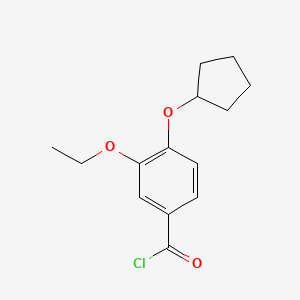 4-(Cyclopentyloxy)-3-ethoxybenzoyl chloride