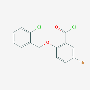 5-Bromo-2-[(2-chlorobenzyl)oxy]benzoyl chloride