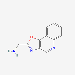 molecular formula C11H9N3O B13724144 2-(Aminomethyl)oxazolo[4,5-c]quinoline 