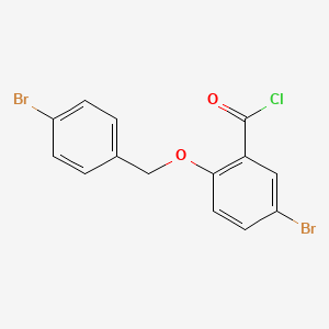 5-Bromo-2-[(4-bromobenzyl)oxy]benzoyl chloride
