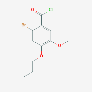 2-Bromo-5-methoxy-4-propoxybenzoyl chloride