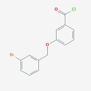 molecular formula C14H10BrClO2 B1372424 3-[(3-Bromobenzyl)oxy]benzoyl chloride CAS No. 1160250-09-8